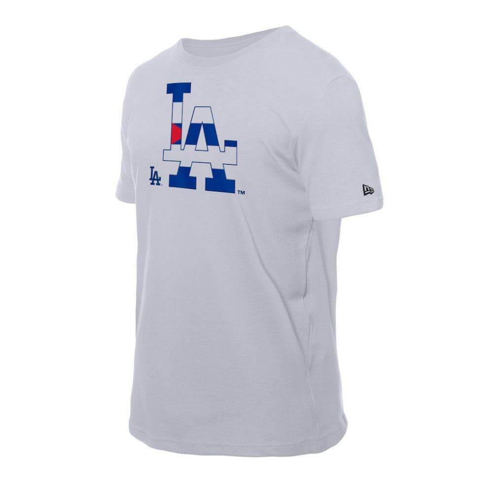 MLB Los Angeles Dodgers New Era Cuban Flag Logo T-Shirt