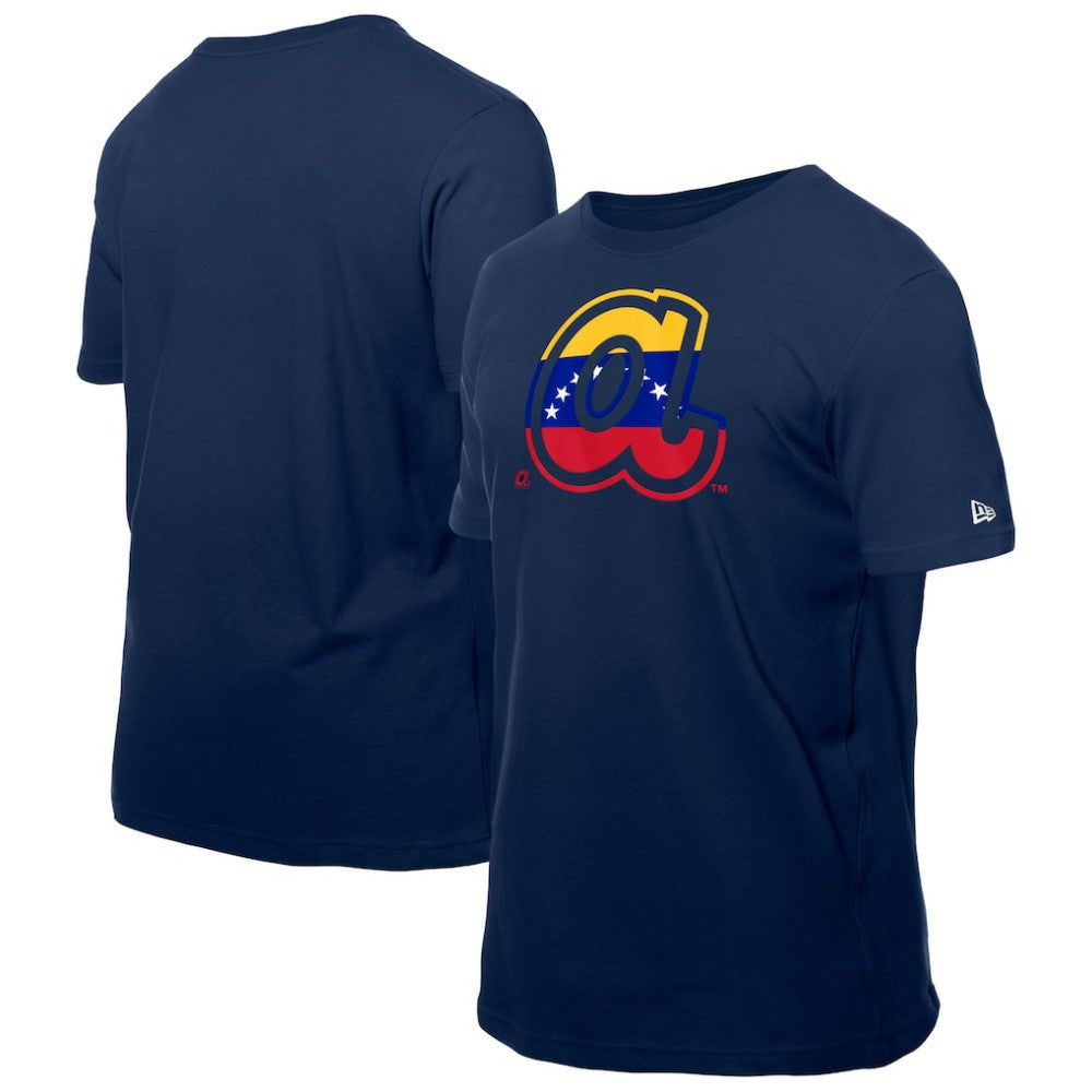 MLB Atlanta Braves New Era Venezuelan Flag Logo T-Shirt