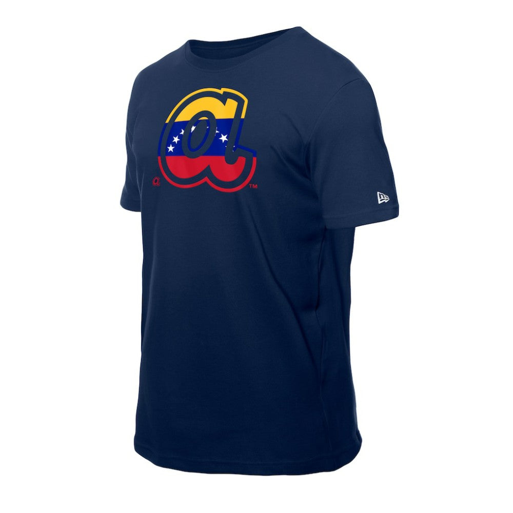 MLB Atlanta Braves New Era Venezuelan Flag Logo T-Shirt