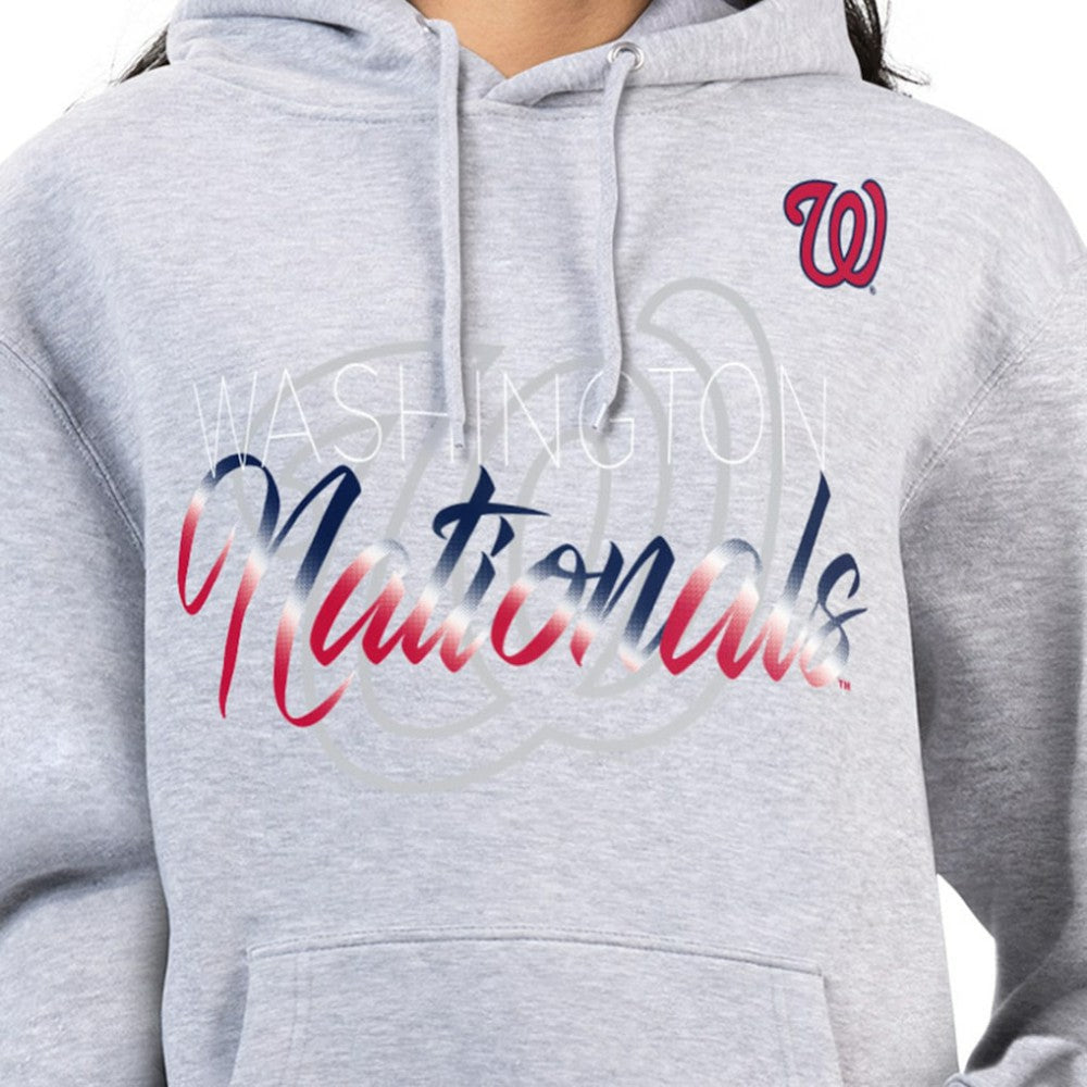 MLB Washington Nationals G-III 4Her by Carl Banks Women's Shadow Logo Graphic Pullover Hoodie