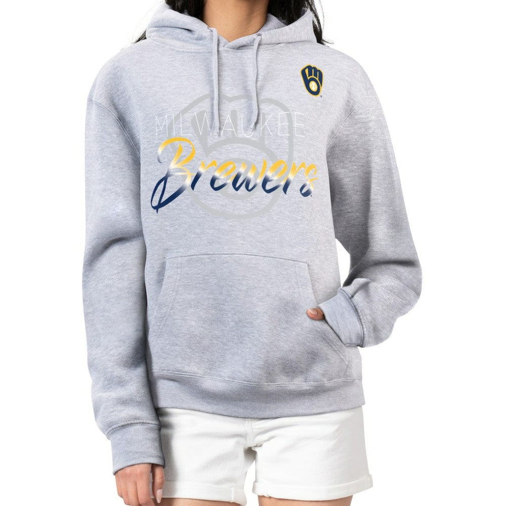 MLB Milwaukee Brewers G-III 4Her by Carl Banks Women's Shadow Logo Graphic Pullover Hoodie