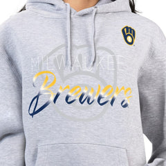 MLB Milwaukee Brewers G-III 4Her by Carl Banks Women's Shadow Logo Graphic Pullover Hoodie