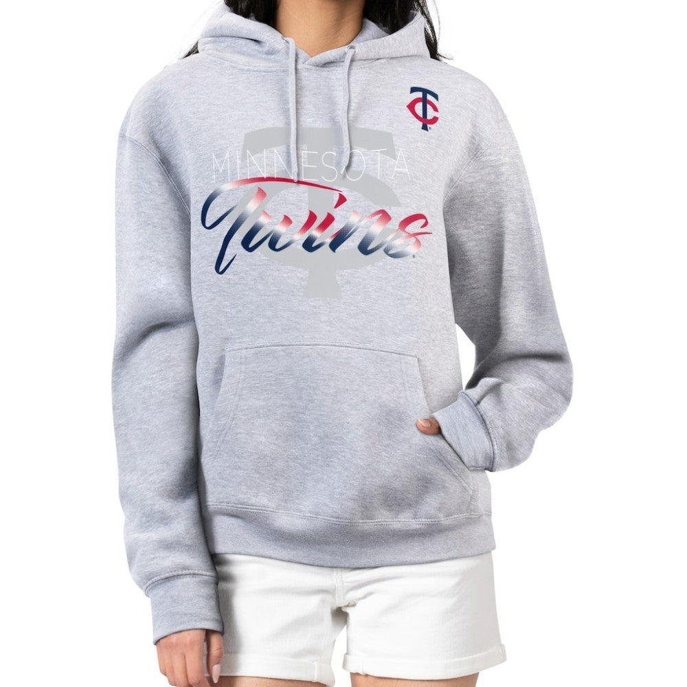 MLB Minnesota Twins G-III 4Her by Carl Banks Women's Shadow Logo Graphic Pullover Hoodie
