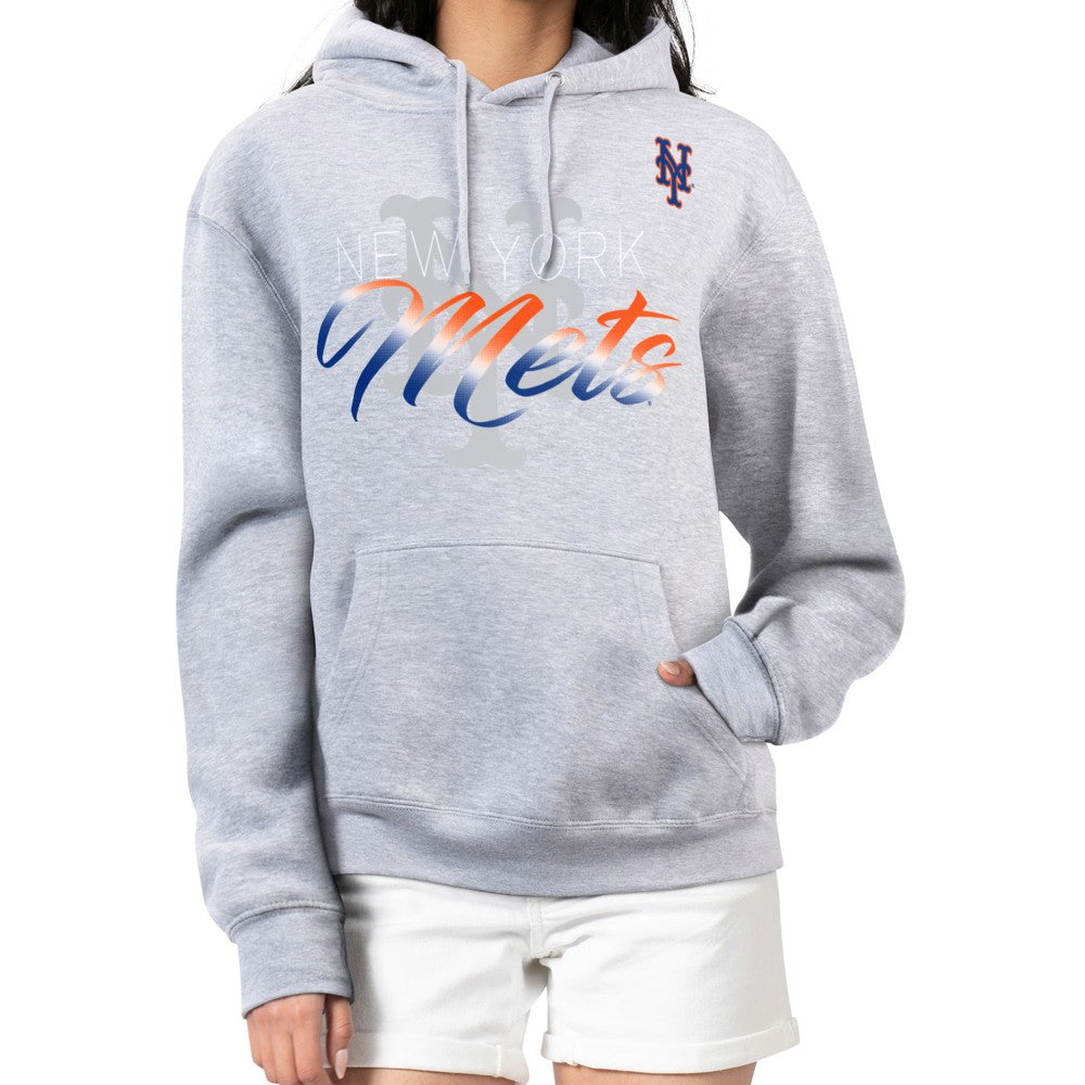 MLB New York Mets G-III 4Her by Carl Banks Women's Shadow Logo Graphic Pullover Hoodie