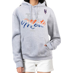 MLB New York Mets G-III 4Her by Carl Banks Women's Shadow Logo Graphic Pullover Hoodie