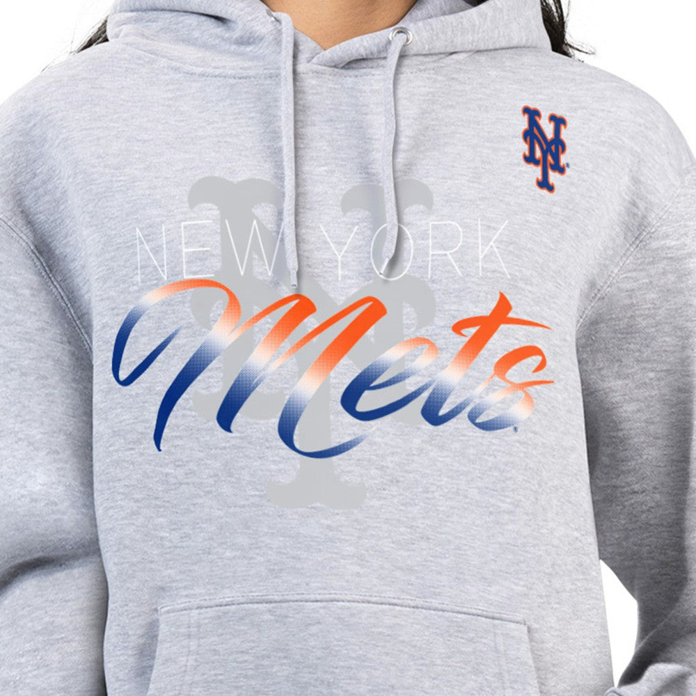 MLB New York Mets G-III 4Her by Carl Banks Women's Shadow Logo Graphic Pullover Hoodie