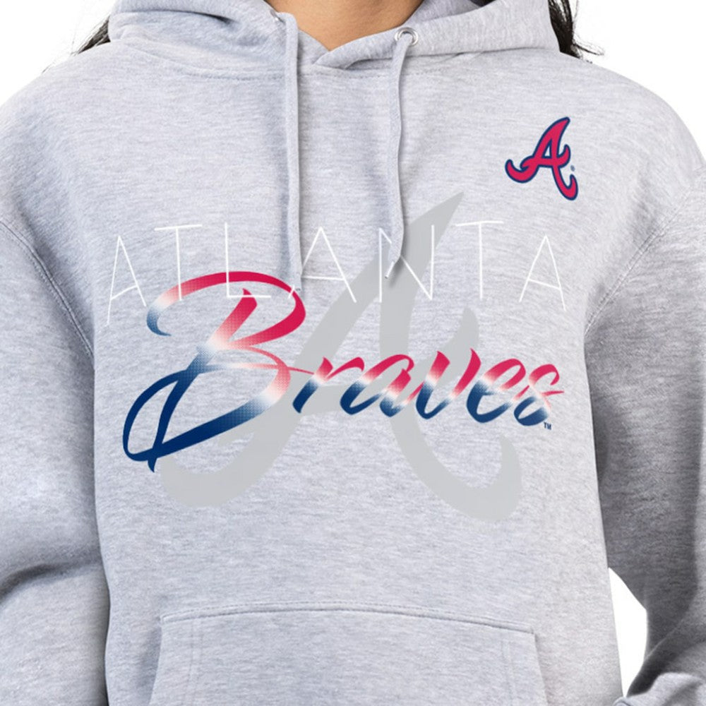 MLB Atlanta Braves G-III 4Her by Carl Banks Women's Shadow Logo Graphic Pullover Hoodie