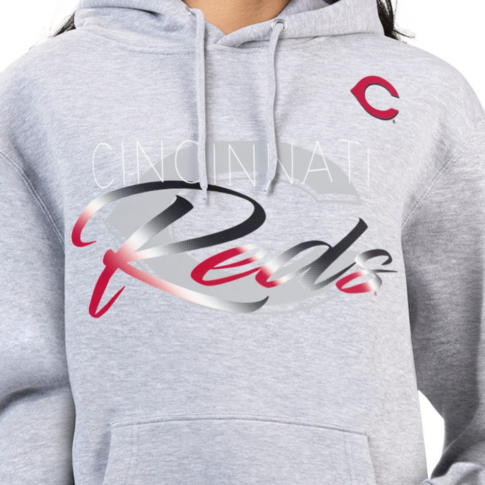 MLB Cincinnati Reds G-III 4Her by Carl Banks Women's Shadow Logo Graphic Pullover Hoodie