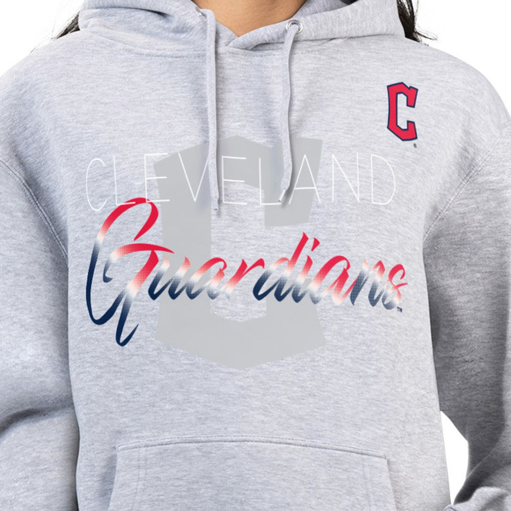 MLB Cleveland Guardians G-III 4Her by Carl Banks Women's Shadow Logo Graphic Pullover Hoodie