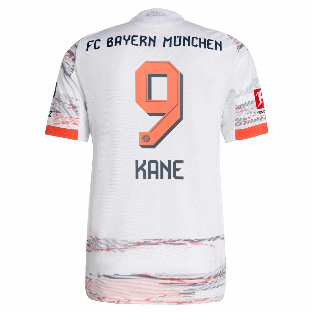 Harry Kane Bayern Munich 2025/26 Away Player Jersey - Adidas White