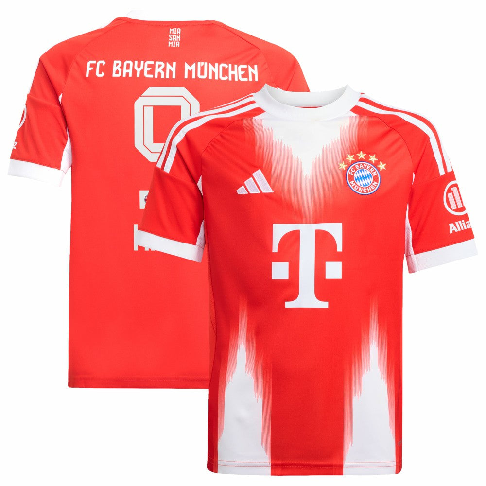 Harry Kane Bayern Munich Youth 2025/26 Home Replica Jersey - Adidas Red