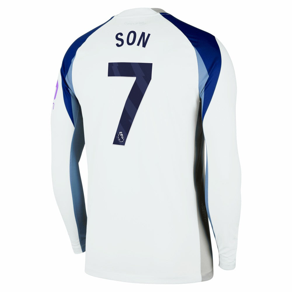Son Heung-Min Tottenham Hotspur 2025/26 Home Replica Long Sleeve Jersey - Nike White