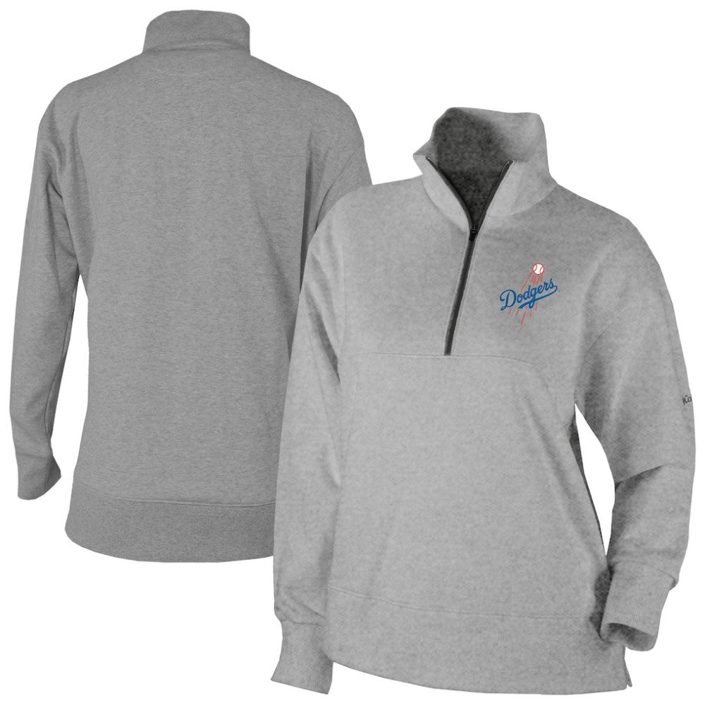 MLB Los Angeles Dodgers Columbia Women's Birchwood Hills Quarter-Zip Pullover