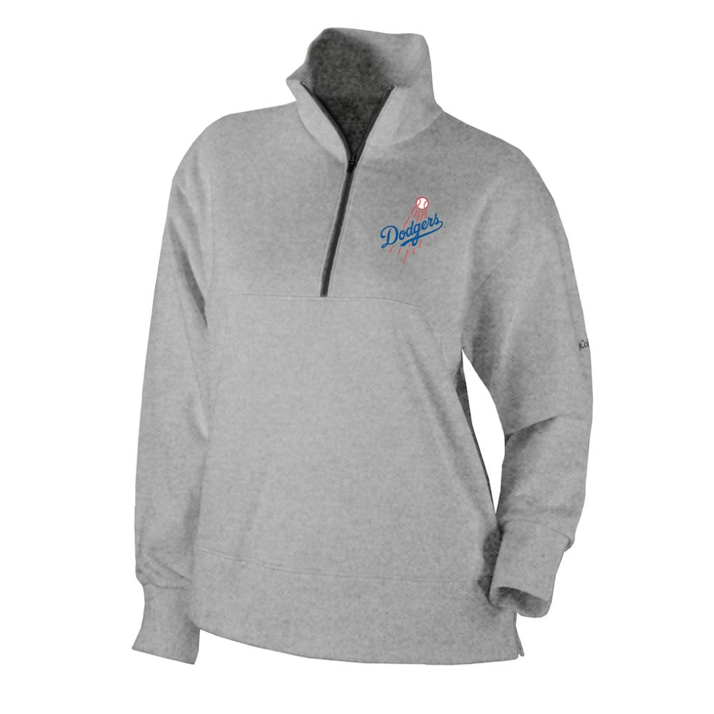 MLB Los Angeles Dodgers Columbia Women's Birchwood Hills Quarter-Zip Pullover