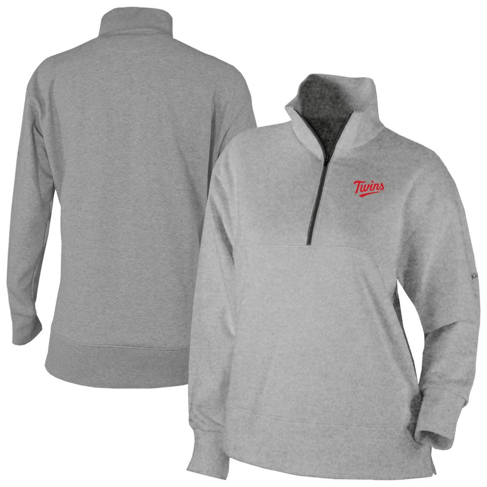 MLB Minnesota Twins Columbia Women's Birchwood Hills Quarter-Zip Pullover