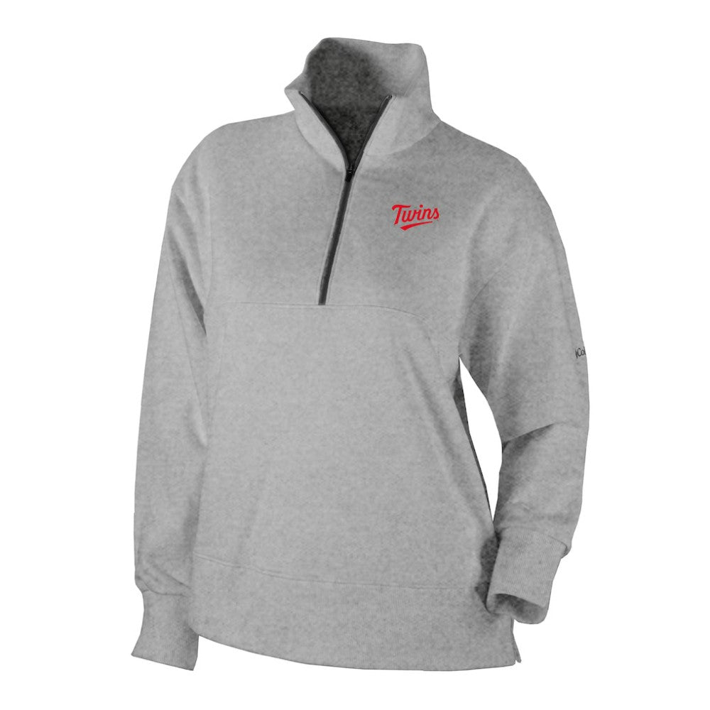 MLB Minnesota Twins Columbia Women's Birchwood Hills Quarter-Zip Pullover