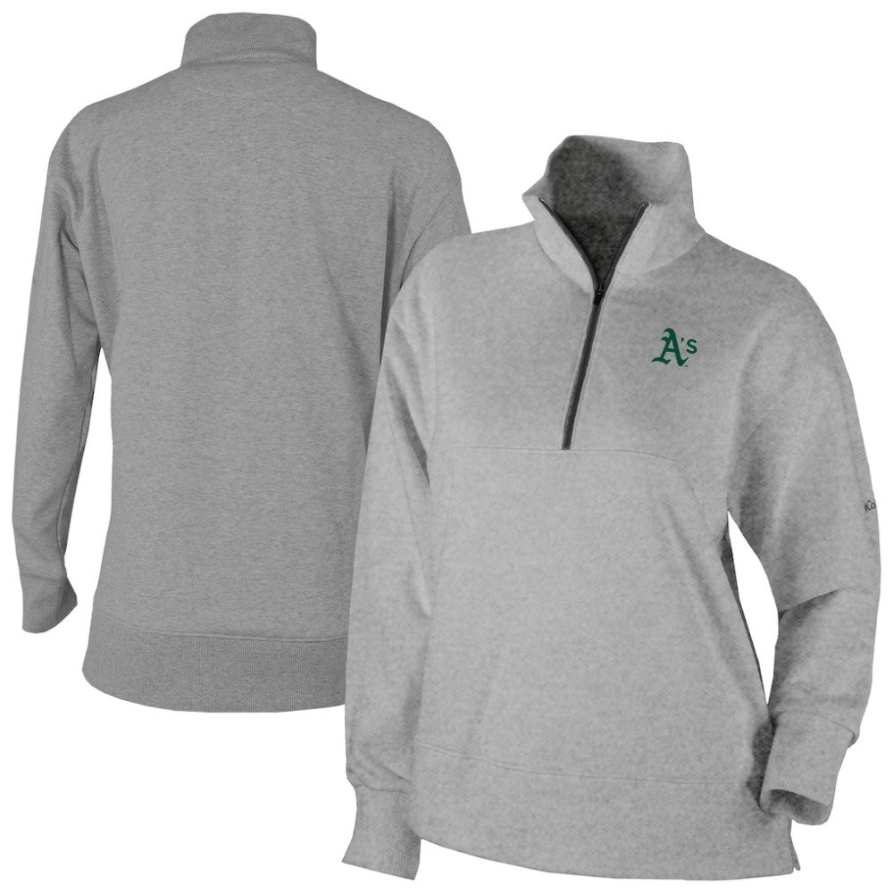 MLB Athletics Columbia Women's Birchwood Hills Quarter-Zip Pullover