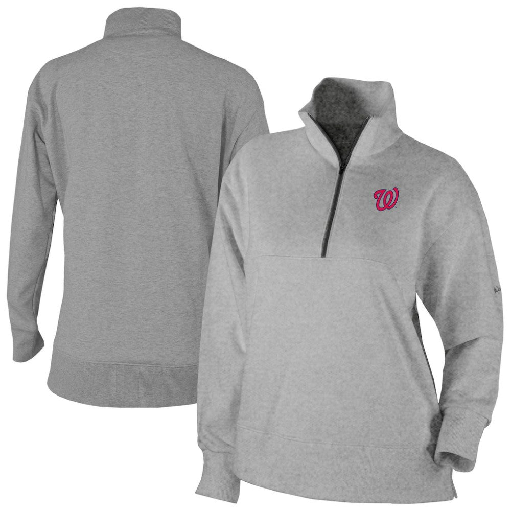 MLB Washington Nationals Columbia Women's Birchwood Hills Quarter-Zip Pullover
