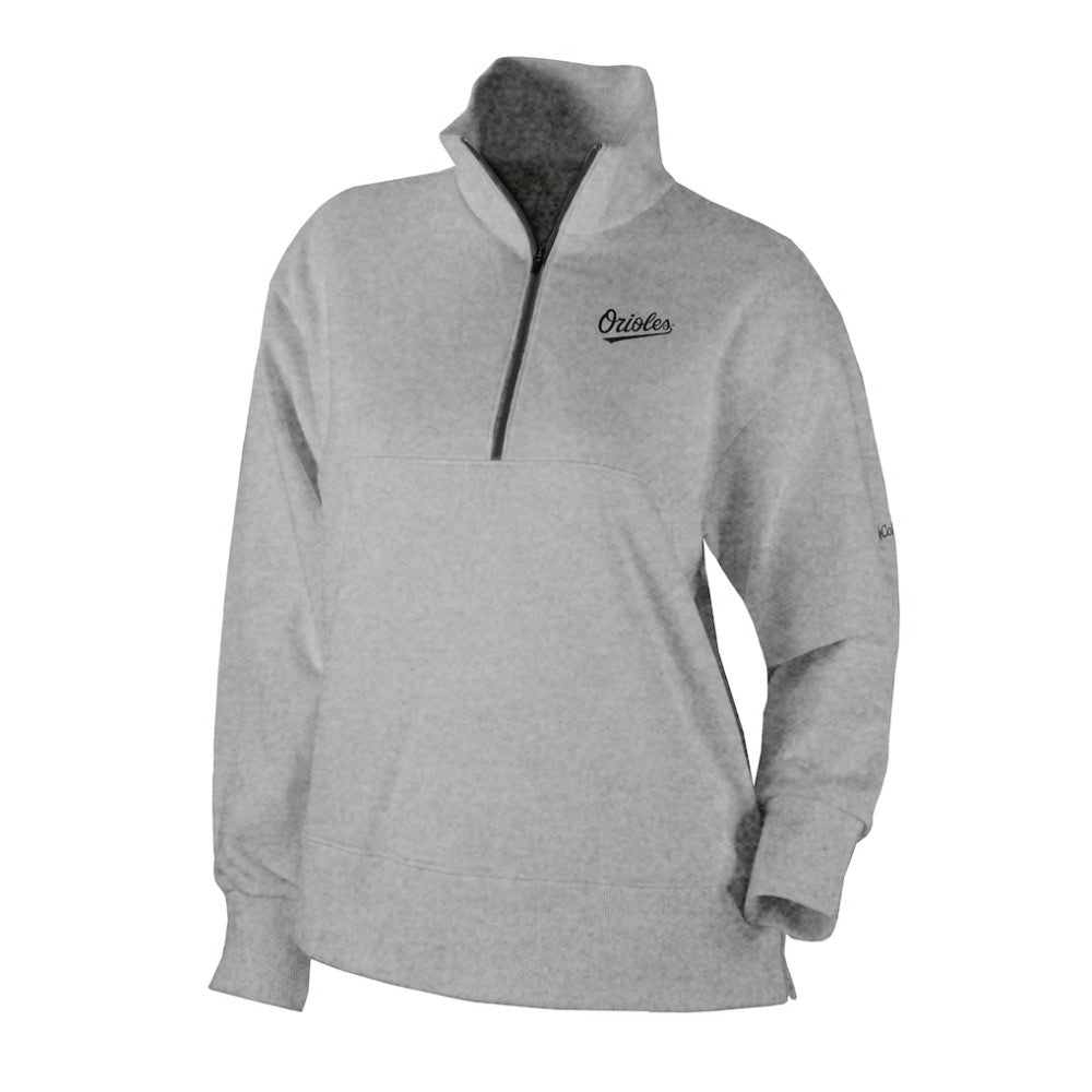 MLB Baltimore Orioles Columbia Women's Birchwood Hills Quarter-Zip Pullover