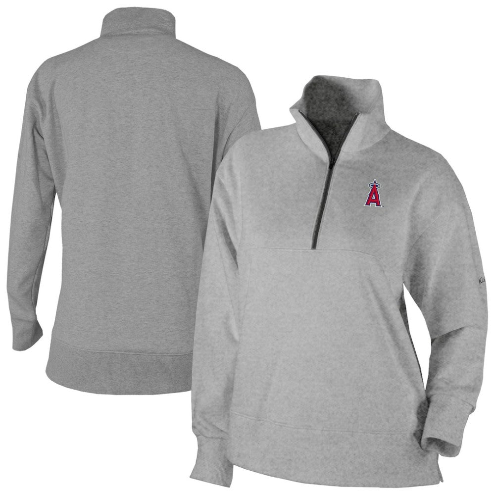MLB Los Angeles Angels Columbia Women's Birchwood Hills Quarter-Zip Pullover