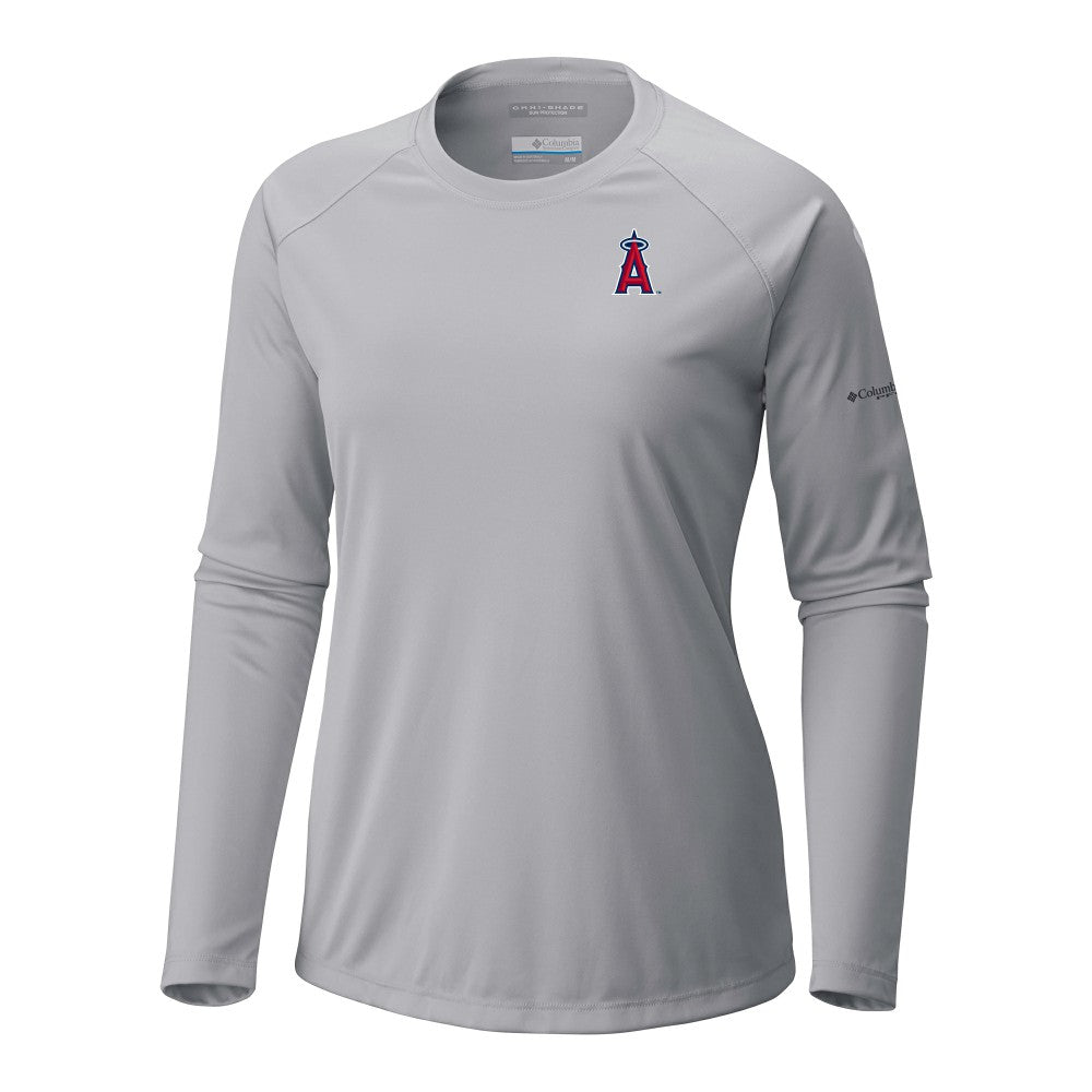 MLB Los Angeles Angels Columbia Tidal Tee II Long Sleeve T-Shirt