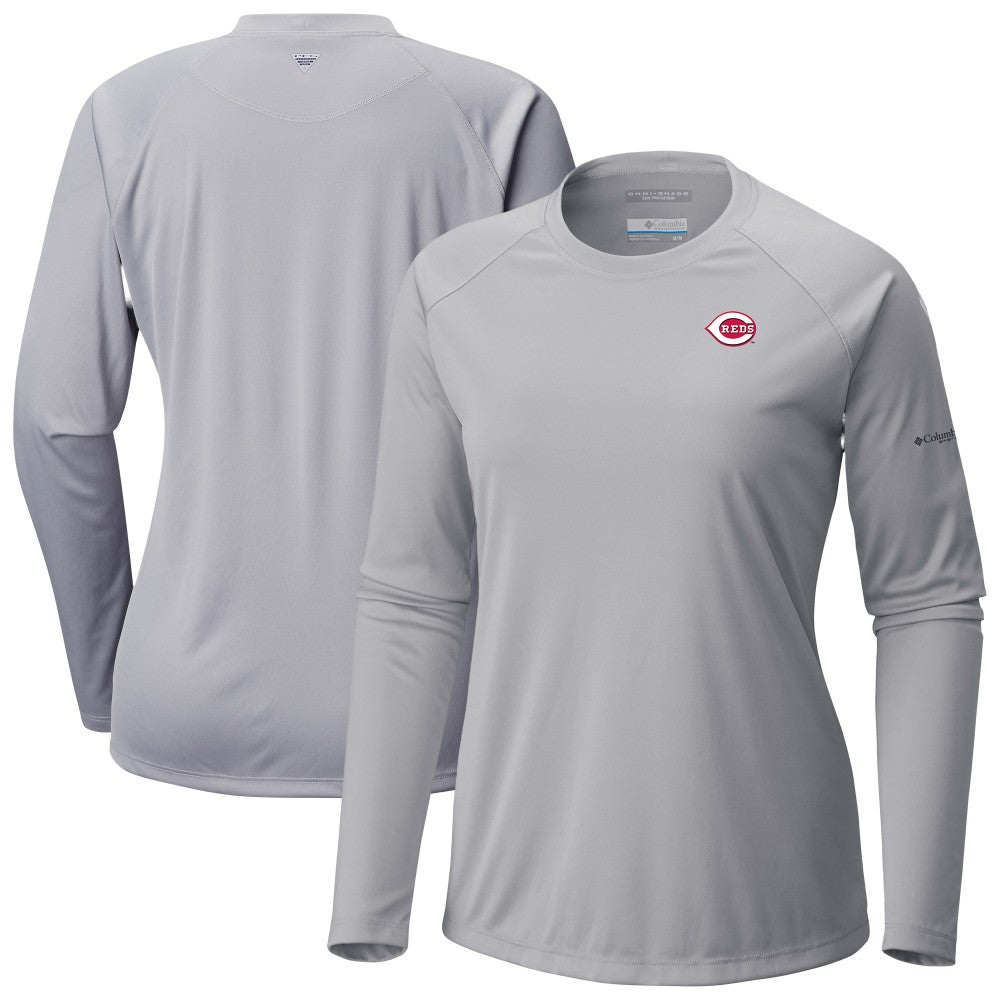MLB Cincinnati Reds Columbia Tidal Tee II Long Sleeve T-Shirt