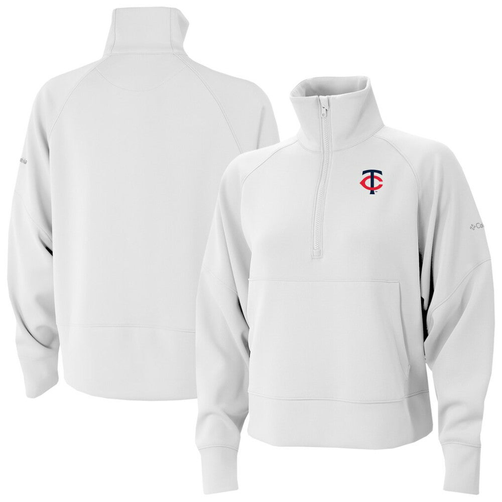 MLB Minnesota Twins Columbia Women's Wickhams Hills Raglan Omni-Wick Quarter-Zip Pullover