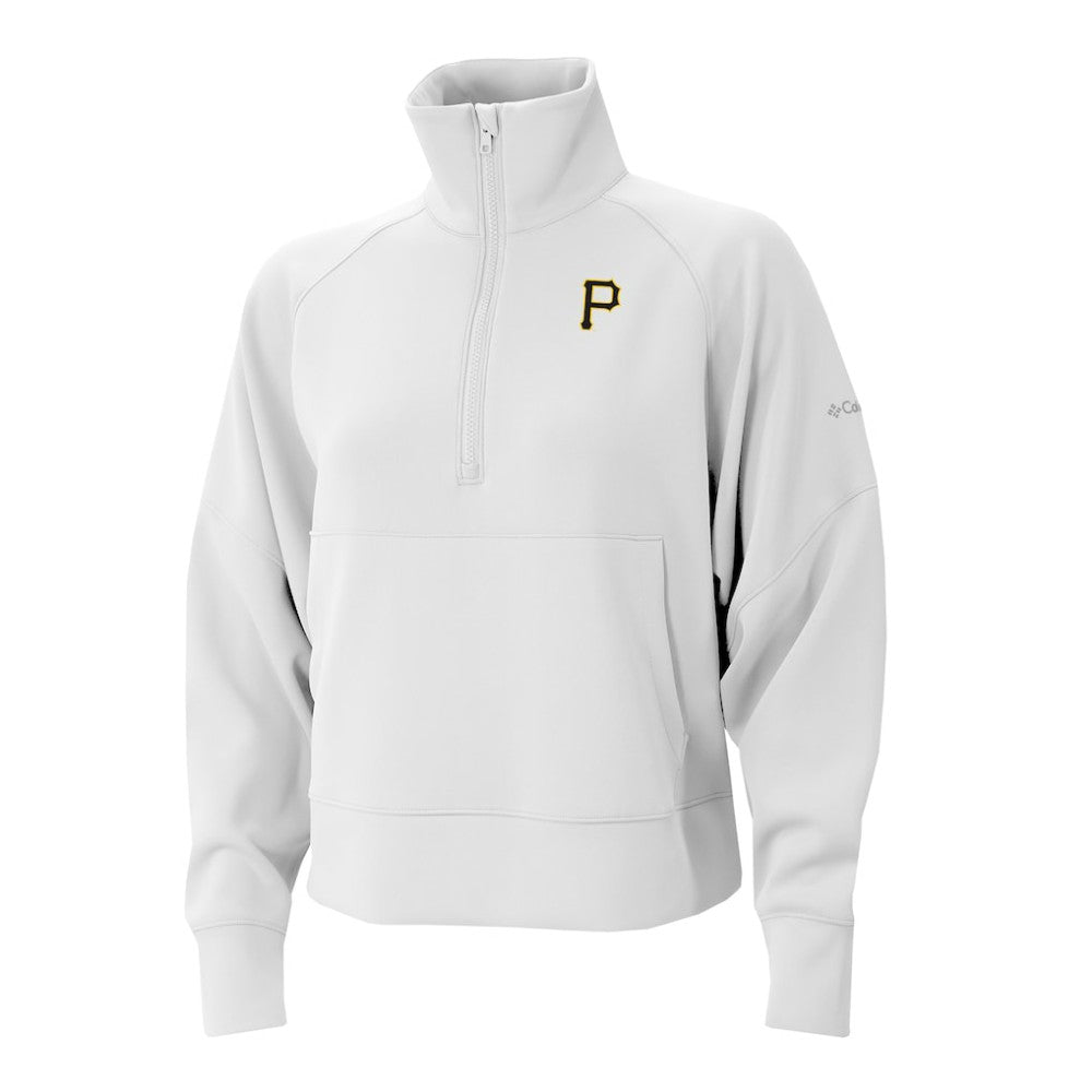 MLB Pittsburgh Pirates Columbia Women's Wickhams Hills Raglan Omni-Wick Quarter-Zip Pullover