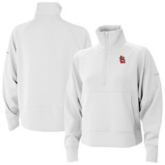 MLB St. Louis Cardinals Columbia Women's Wickhams Hills Raglan Omni-Wick Quarter-Zip Pullover