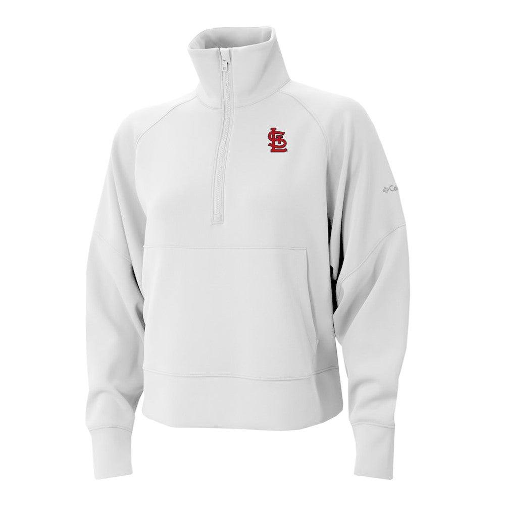 MLB St. Louis Cardinals Columbia Women's Wickhams Hills Raglan Omni-Wick Quarter-Zip Pullover