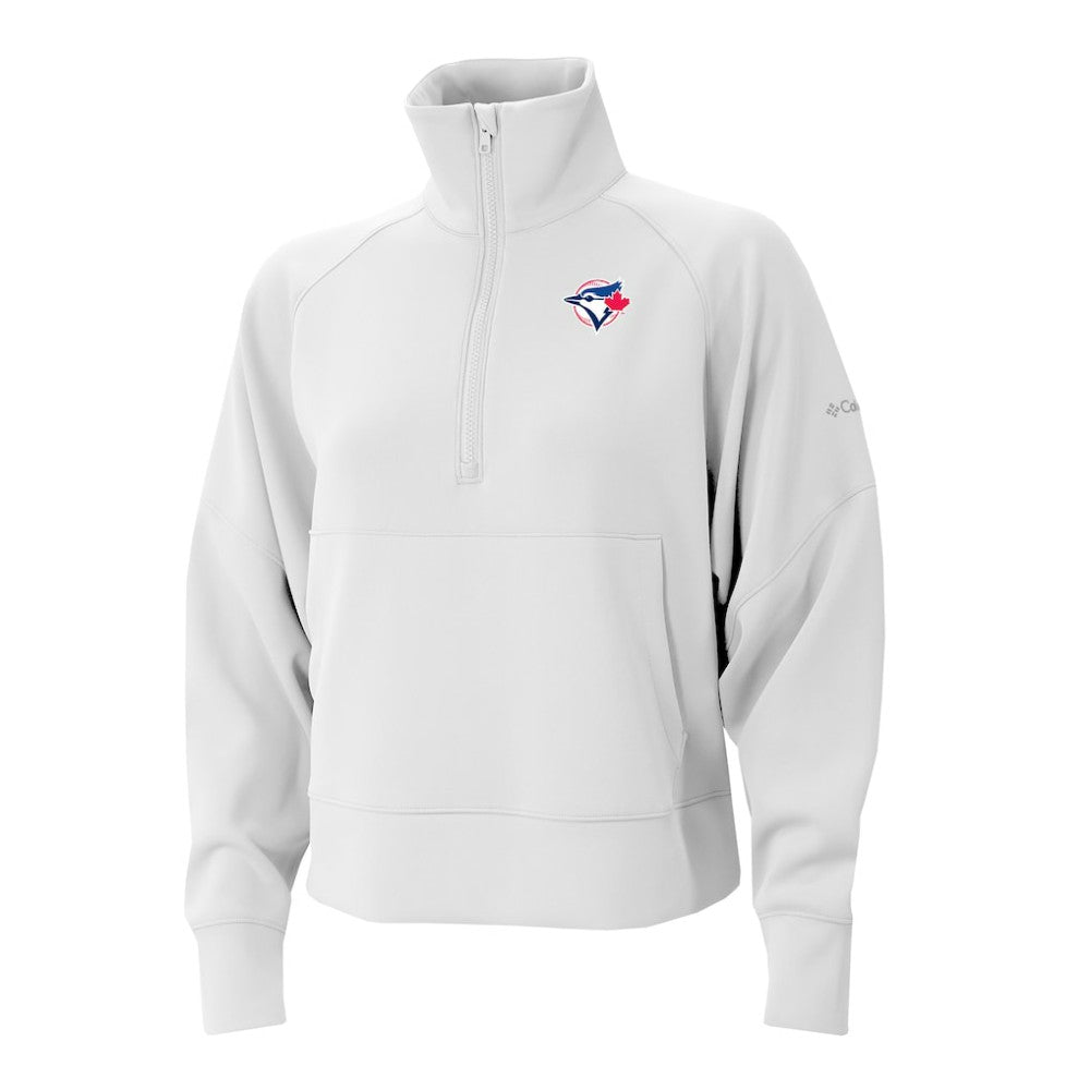 MLB Toronto Blue Jays Columbia Women's Wickhams Hills Raglan Omni-Wick Quarter-Zip Pullover