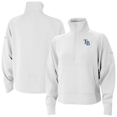 MLB Tampa Bay Rays Columbia Women's Wickhams Hills Raglan Omni-Wick Quarter-Zip Pullover