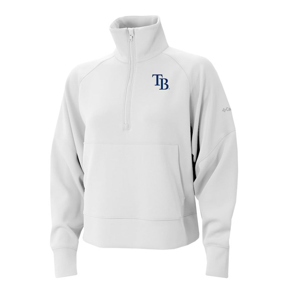 MLB Tampa Bay Rays Columbia Women's Wickhams Hills Raglan Omni-Wick Quarter-Zip Pullover