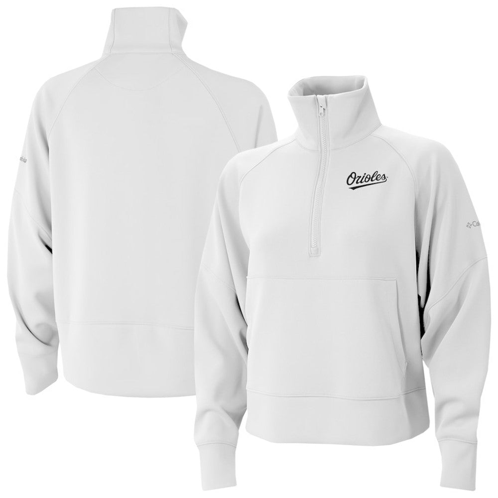 MLB Baltimore Orioles Columbia Women's Wickhams Hills Raglan Omni-Wick Quarter-Zip Pullover
