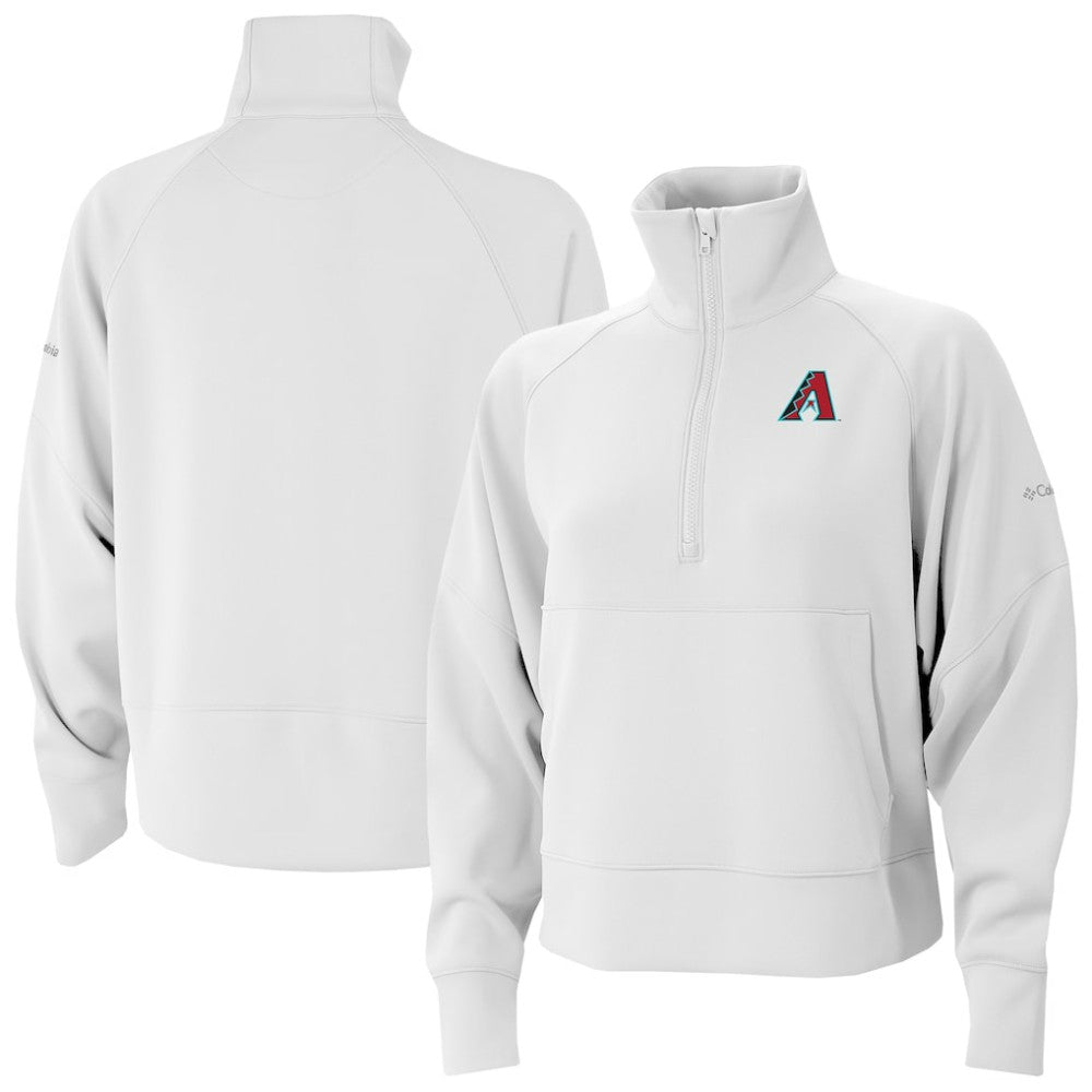 MLB Arizona Diamondbacks Columbia Women's Wickhams Hills Raglan Omni-Wick Quarter-Zip Pullover