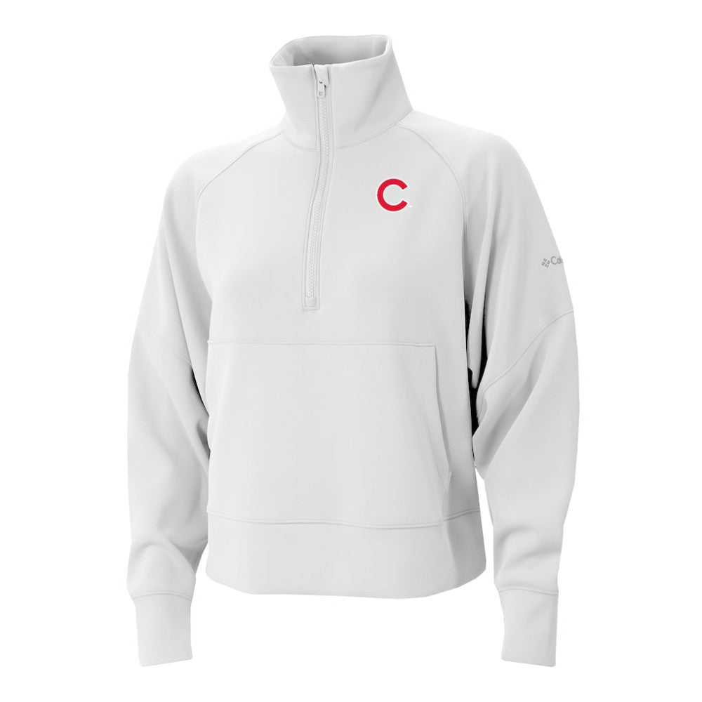 MLB Chicago Cubs Columbia Women's Wickhams Hills Raglan Omni-Wick Quarter-Zip Pullover