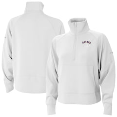 MLB Houston Astros Columbia Women's Wickhams Hills Raglan Omni-Wick Quarter-Zip Pullover
