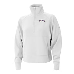 MLB Houston Astros Columbia Women's Wickhams Hills Raglan Omni-Wick Quarter-Zip Pullover
