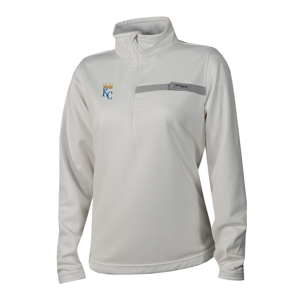 MLB Kansas City Royals Columbia Women's Skiff Guide Fleece Half-Zip Pullover Jacket