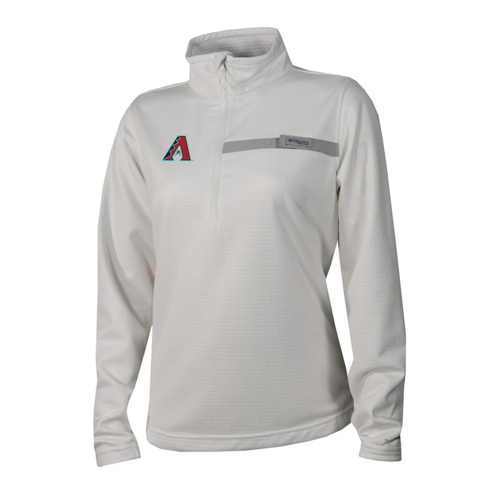 MLB Arizona Diamondbacks Columbia Women's Skiff Guide Fleece Half-Zip Pullover Jacket