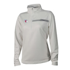 MLB Cleveland Guardians Columbia Women's Skiff Guide Fleece Half-Zip Pullover Jacket