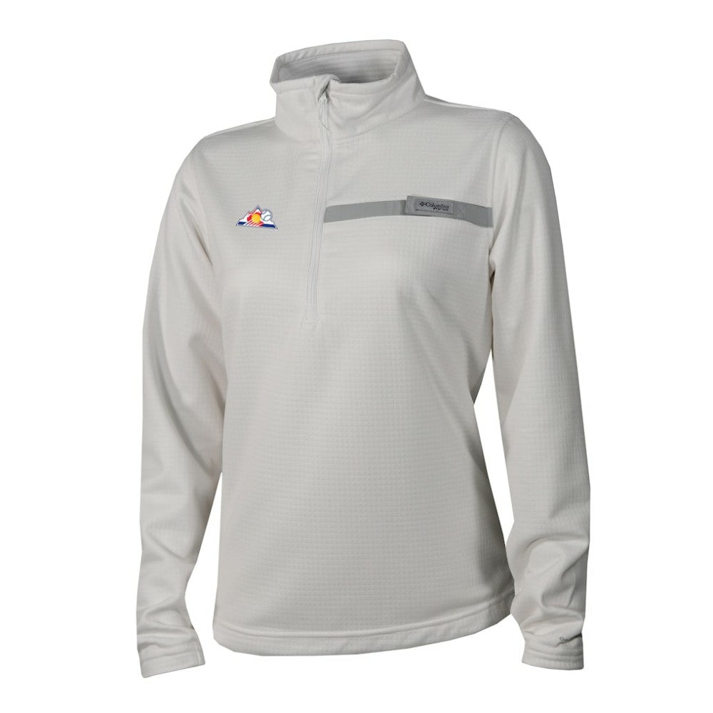 MLB Colorado Rockies Columbia Women's Skiff Guide Fleece Half-Zip Pullover Jacket