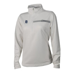 MLB Detroit Tigers Columbia Women's Skiff Guide Fleece Half-Zip Pullover Jacket