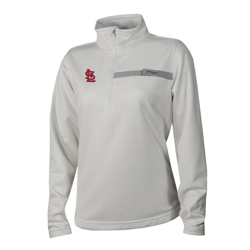 MLB St. Louis Cardinals Columbia Women's Skiff Guide Fleece Half-Zip Pullover Jacket