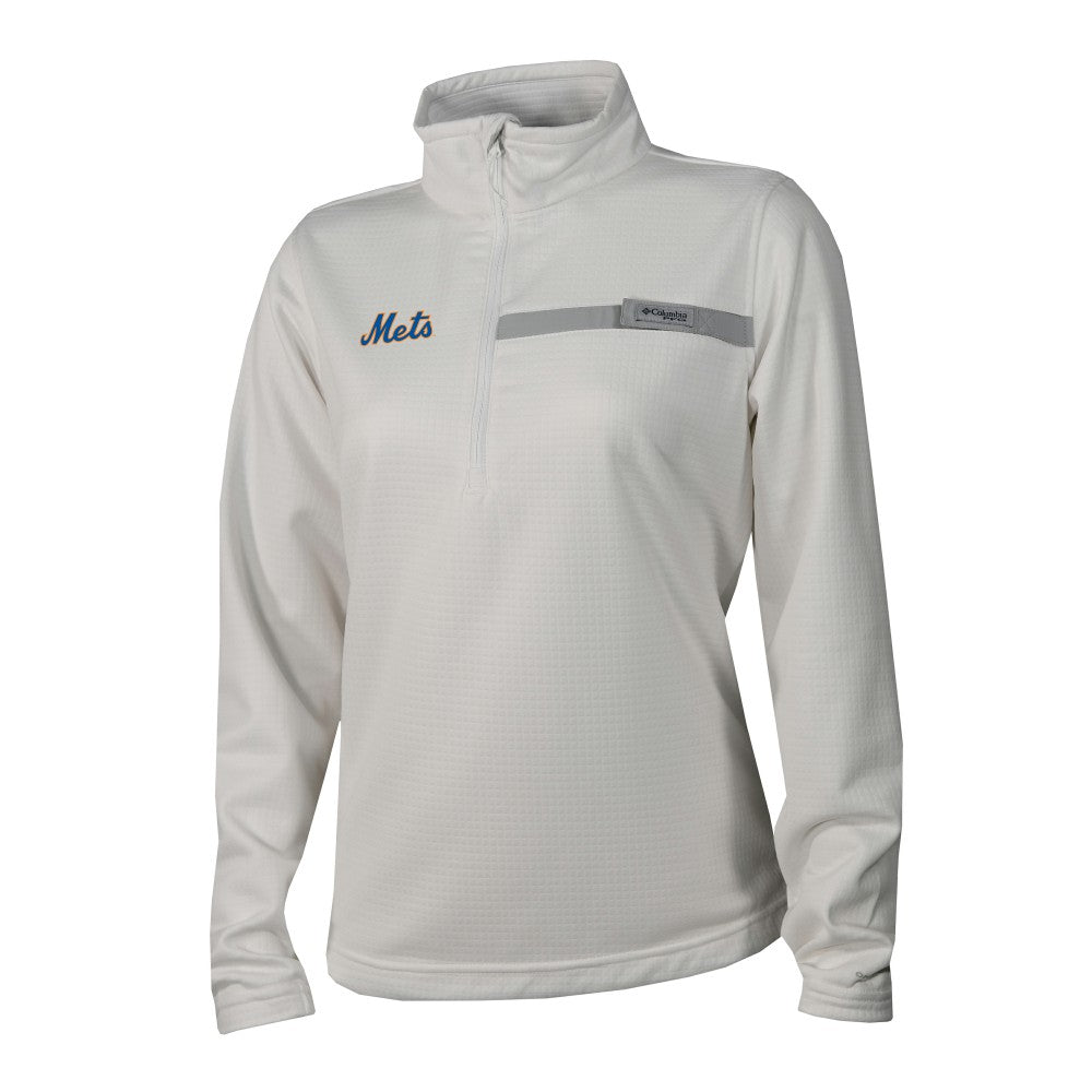 MLB New York Mets Columbia Women's Skiff Guide Fleece Half-Zip Pullover Jacket