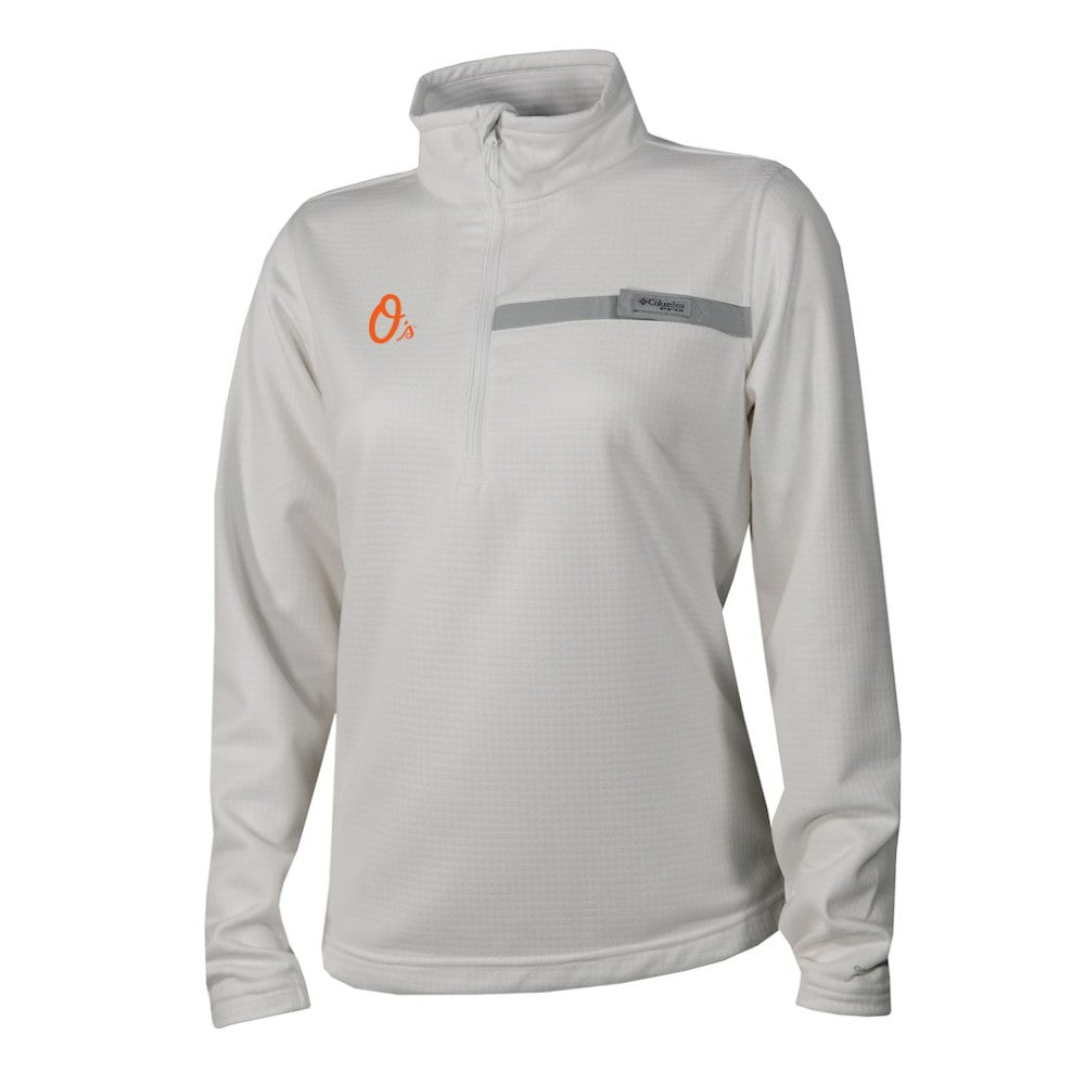 MLB Baltimore Orioles Columbia Women's Skiff Guide Fleece Half-Zip Pullover Jacket