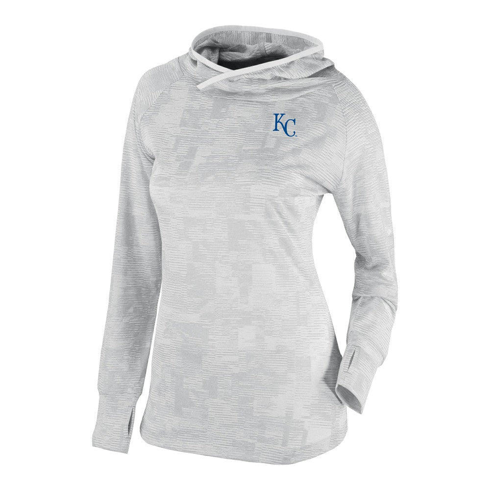 MLB Kansas City Royals Columbia Women's Omni-Wick Sunday Ball Raglan Pullover Hoodie