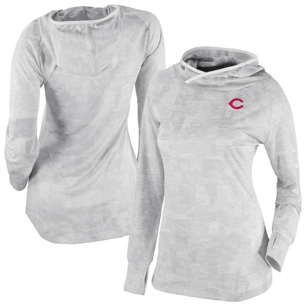 MLB Cincinnati Reds Columbia Women's Omni-Wick Sunday Ball Raglan Pullover Hoodie