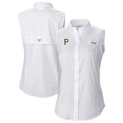 MLB Pittsburgh Pirates Columbia Women's Tamiami Sleeveless Shirt