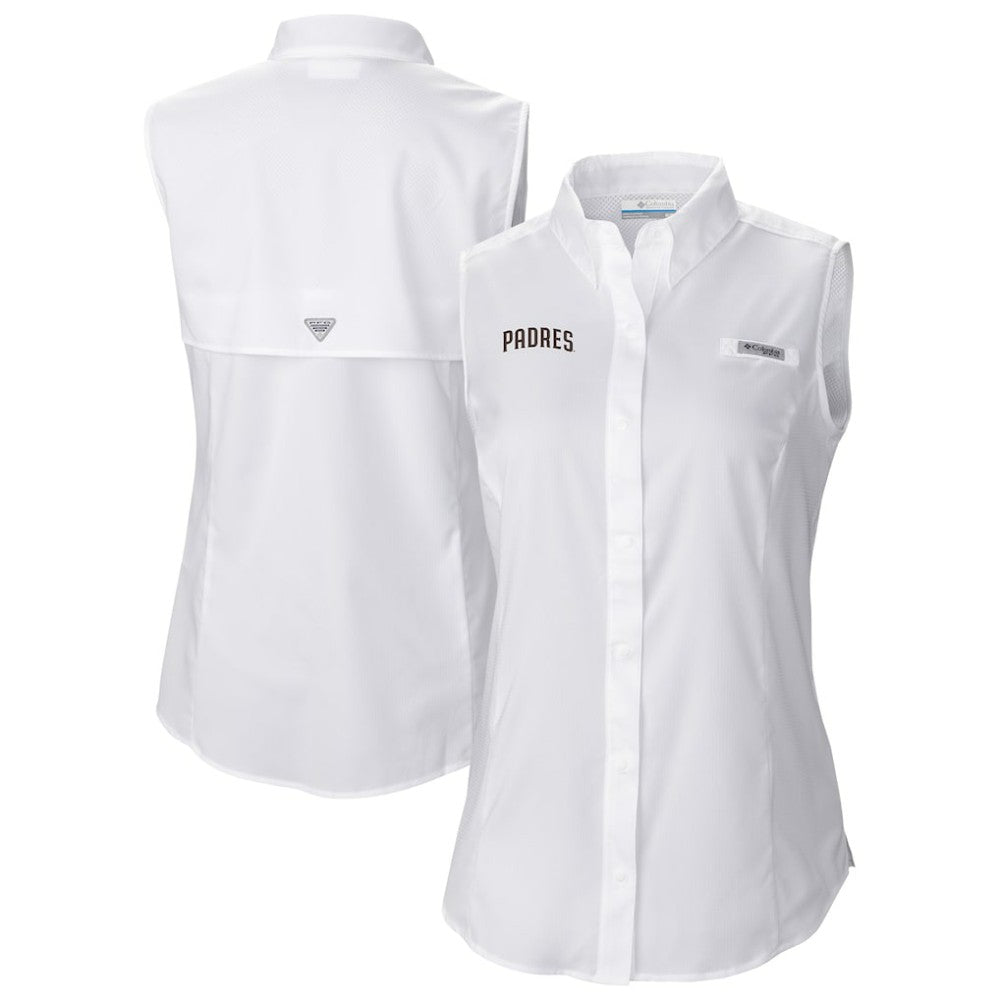 MLB San Diego Padres Columbia Women's Tamiami Sleeveless Shirt